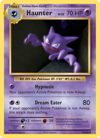 Haunter #48 · Evolutions Pokémon card