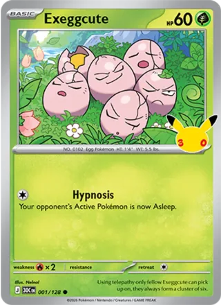 Exeggcute #001 · 30th Celebration Pokémon card
