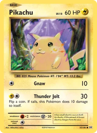 Pikachu #35 · Evolutions Pokémon card