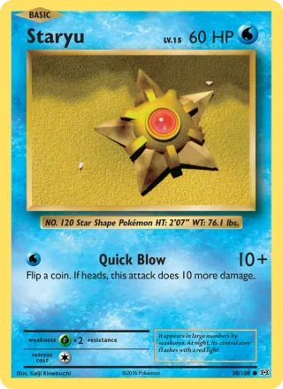 Staryu #30 · Evolutions Pokémon card