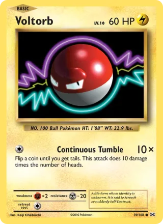 Voltorb #39 · Evolutions Pokémon card