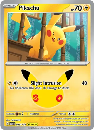 Pikachu #036 · 30th Celebration Pokémon card