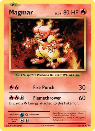 Magmar #20 · Evolutions Pokémon card