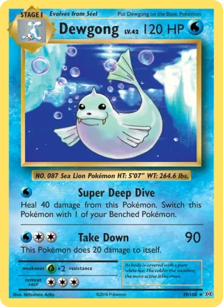 Dewgong #29 · Evolutions Pokémon card