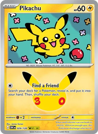 Pikachu #029 · 30th Celebration Pokémon card