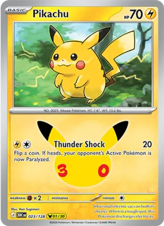 Pikachu #023 · 30th Celebration Pokémon card