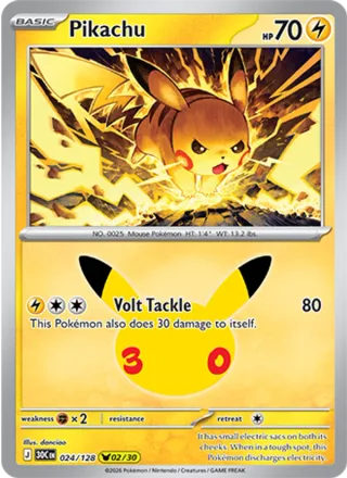 Pikachu #024 · 30th Celebration Pokémon card