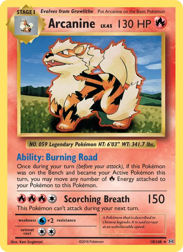 Arcanine full card art