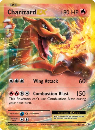 Charizard EX #12 · Evolutions Pokémon card