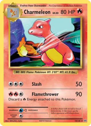 Charmeleon #10 · Evolutions Pokémon card