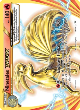 Ninetales BREAK #16 · Evolutions Pokémon card