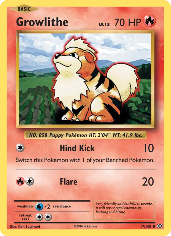 Growlithe full card art