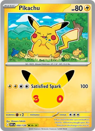 Pikachu #050 · 30th Celebration Pokémon card