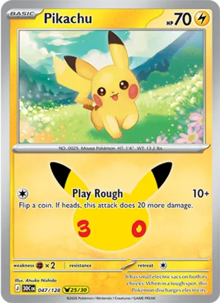 Pikachu #047 · 30th Celebration Pokémon card