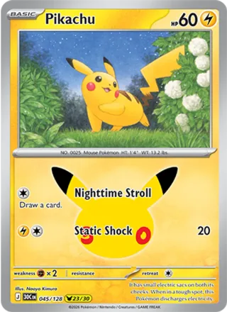 Pikachu #045 · 30th Celebration Pokémon card