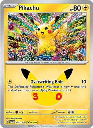Pikachu #040 · 30th Celebration Pokémon card