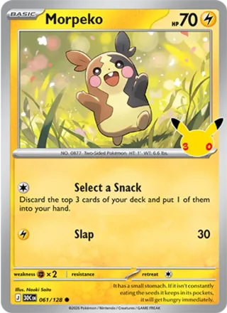 Morpeko #061 · 30th Celebration Pokémon card