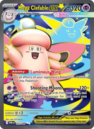 Mega Clefable ex #103 · Perfect Order Pokémon card