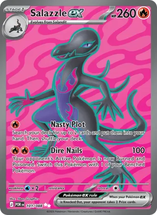Salazzle ex #101 · Perfect Order Pokémon card
