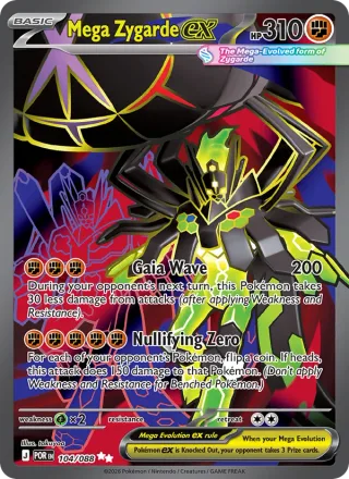 Mega Zygarde ex #104 · Perfect Order Pokémon card