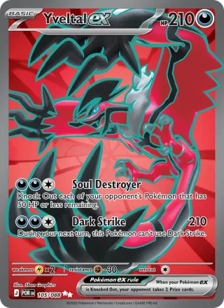 Yveltal ex #105 · Perfect Order Pokémon card