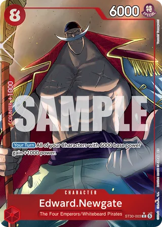 Edward.Newgate (Full Art) #ST30-003-full-art · ST-30: Starter Deck 30 EX Luffy & Ace One Piece card