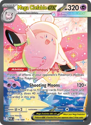 Mega Clefable ex #119 · Perfect Order Pokémon card