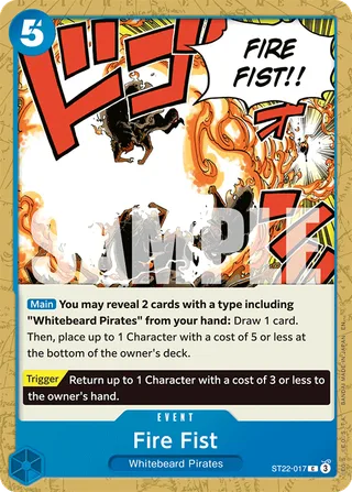 Fire Fist #ST22-017 · ST-22: Starter Deck 22 Ace & Newgate One Piece card
