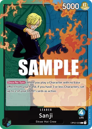 Sanji #OP02-026 · Paramount War One Piece card