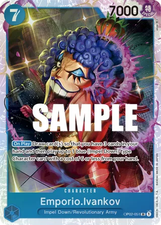 Emporio.Ivankov #OP02-051 · Paramount War One Piece card
