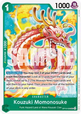 Kouzuki Momonosuke #OP10-028 · Royal Blood One Piece card