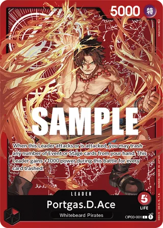 Portgas.D.Ace (Special Goods Set -Ace/Sabo/Luffy-) #OP03-001-special-goods-set-ace-sabo-luffy · One Piece Promotion Cards One Piece card