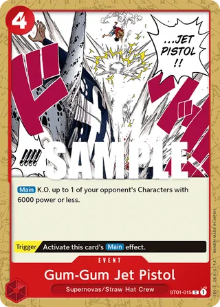 Gum-Gum Jet Pistol #ST01-015 · Revision Pack Cards One Piece card