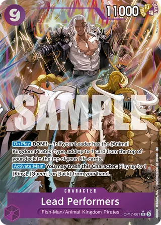 Lead Performers (Alternate Art) #OP17-061-alternate-art · The World's Strongest Warriors One Piece card