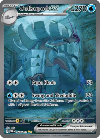 Golisopod ex #246 · Paradox Rift Pokémon card