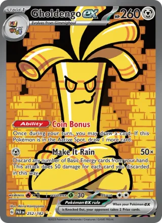 Gholdengo ex #252 · Paradox Rift Pokémon card