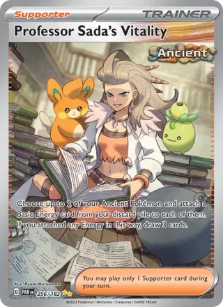 Professor Sada's Vitality #256 · Paradox Rift Pokémon card