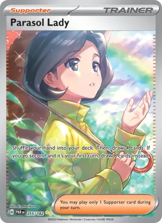 Parasol Lady #255 · Paradox Rift Pokémon card