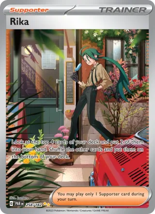 Rika #258 · Paradox Rift Pokémon card