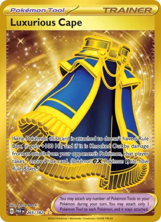 Luxurious Cape #265 · Paradox Rift Pokémon card