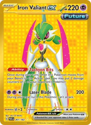 Iron Valiant ex #261 · Paradox Rift Pokémon card