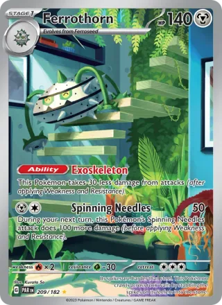 Ferrothorn #209 · Paradox Rift Pokémon card
