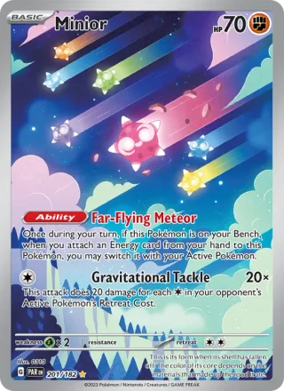 Minior #201 · Paradox Rift Pokémon card