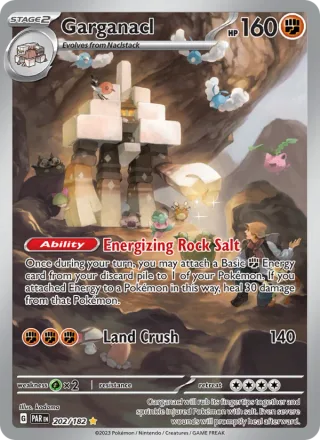 Garganacl #202 · Paradox Rift Pokémon card