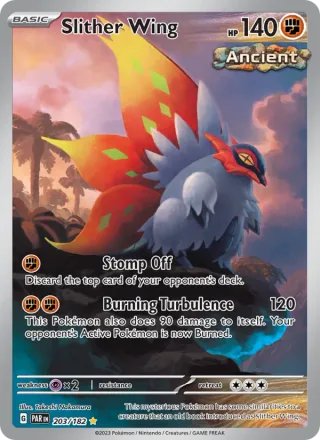 Slither Wing #203 · Paradox Rift Pokémon card