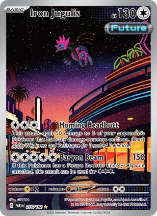 Iron Jugulis #216 · Paradox Rift Pokémon card