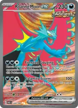 Roaring Moon ex · Paradox Rift Pokémon card