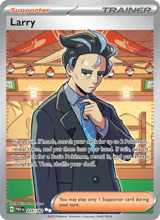 Larry #235 · Paradox Rift Pokémon card