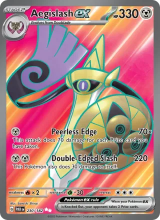 Aegislash ex #230 · Paradox Rift Pokémon card