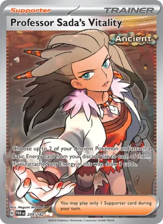 Professor Sada's Vitality #239 · Paradox Rift Pokémon card